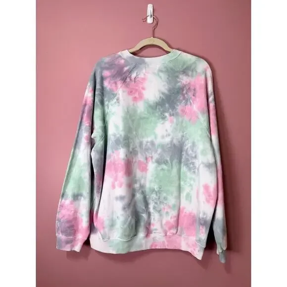 Show Me Your Mumu Scotty Tie Dye Crewneck Sweatshirt Size Medium